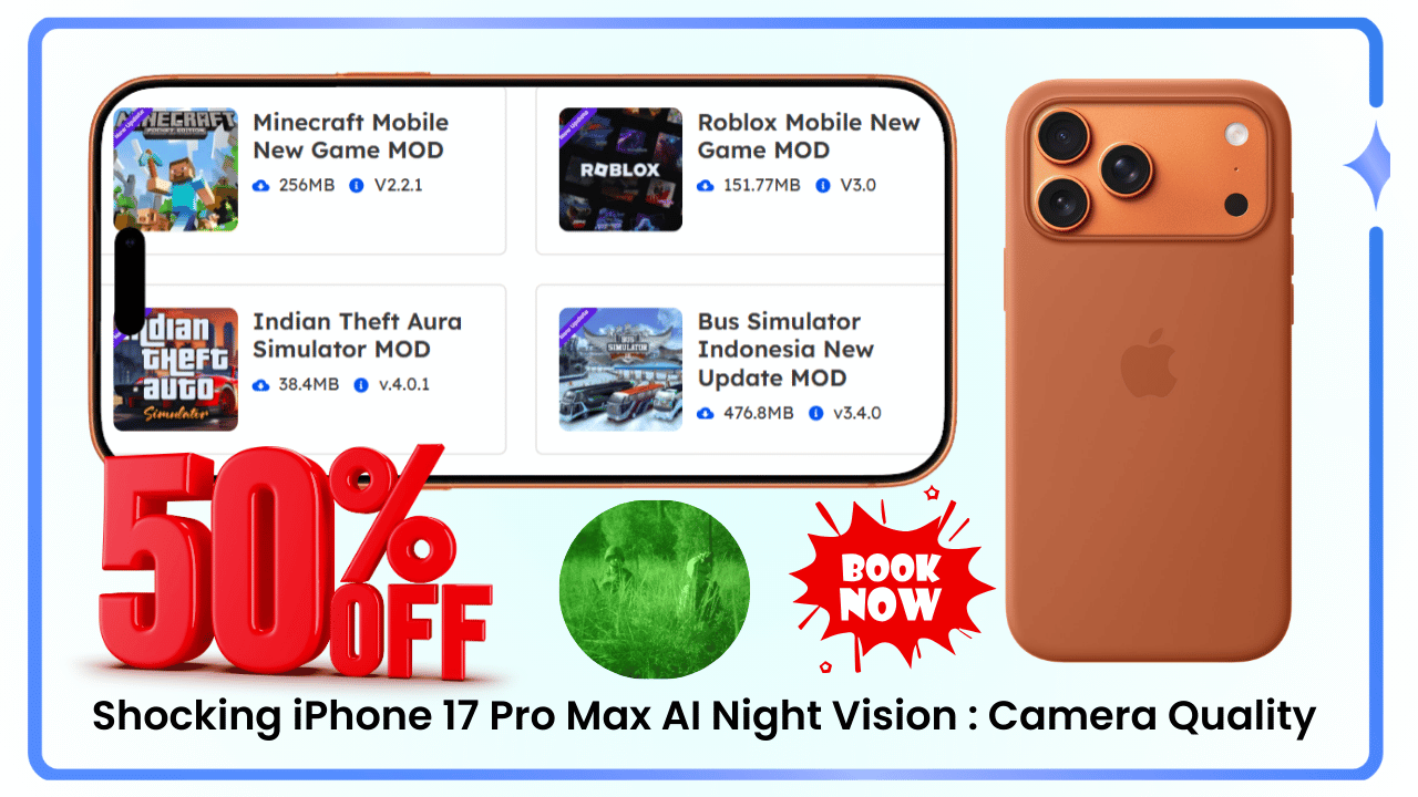 Shocking iPhone 17 Pro Max AI Night Vision _ Camera Quality becomes the Talking Point